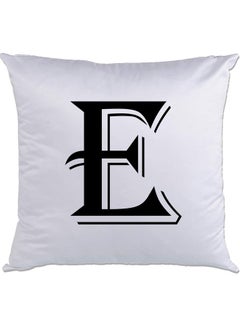 Buy E-Printed Decorative Pillow White/Black 40 x 40cm in UAE