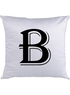 اشتري B-Printed Decorative Pillow White/Black 40 x 40سم في الامارات