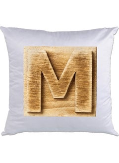 Buy M-Printed Decorative Pillow White/Brown 40 x 40cm in UAE