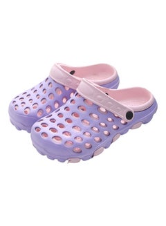 Buy Multi Holes Anti-skid Outdoor Beach Sandals Purple/Pink in Saudi Arabia