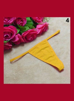 Buy Solid Thong Yellow in Saudi Arabia