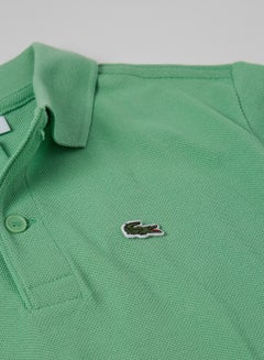 Shop Lacoste Kids Teen Crocodile Cotton Polo Green Online In Dubai Abu Dhabi And All Uae