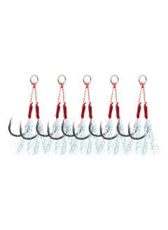 Buy 5-Piece Fishing Jig Hook Set in Saudi Arabia