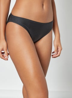 Buy High Leg Bikini Bottom Black in Saudi Arabia