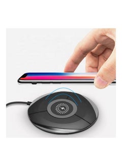 Buy 10W Wireless Charging Pad for All Devices Black/Grey in UAE