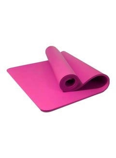 Buy Non-slip NBR Pro Yoga Exercise Mat Pink 185x61cm in UAE
