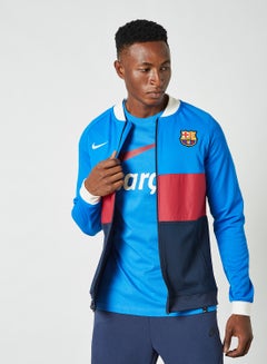 Buy FC Barcelona Full-Zip Football Track Jacket Blue in UAE