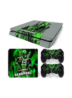 Buy Console And Controller Sticker Set For PlayStation 4 Slim Deadpool in UAE