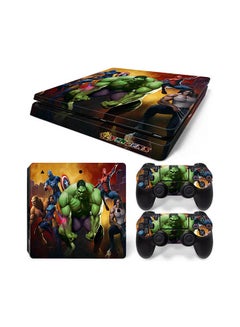 Buy Console And Controller Sticker Set For PlayStation 4 Slim Hulk in UAE