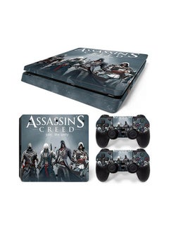 Buy Console And Controller Sticker Set For PlayStation 4 Slim Assassin's Creed in UAE