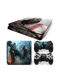 Buy Console And Controller Sticker Set For PlayStation 4 Slim God of War in UAE