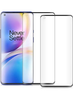 Buy 2-Piece Glass Screen Protector For OnePlus 8 Clear in UAE