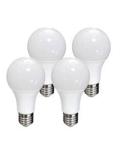 Buy 4-Piece E27 Base LED Bulb 12W White in UAE