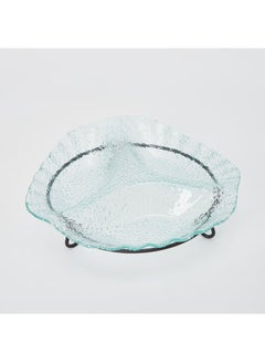 Buy 3-Portion Glass Serving Set Clear 26x5cm in UAE