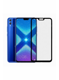 Buy 9D Tempered Glass Screen Protector For Huawei Honor 8X Black/Clear in Saudi Arabia