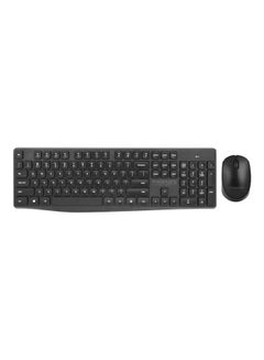 Buy Wireless Keyboard and Mouse Combo, English/Arabic Black in Saudi Arabia