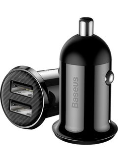 Buy Car Charger Mini 24w Car Phone Charger Portable 4.8A Dual USB Car Charge Adapter compatible for iPhone 13 Pro/13 Pro Max/13/13 mini/12 Pro Max/11, New iPad 9,iPad mini-6,iPad Pro, Galaxy S20,etc. Black in UAE