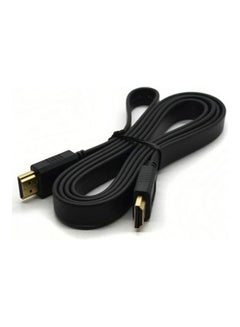 اشتري كابل HDMI مسطح بدقة كاملة الوضوح 1080P أسود في السعودية