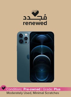 Buy Renewed - iPhone 12 Pro Max With Facetime 256GB Pacific Blue 5G - International Version in UAE