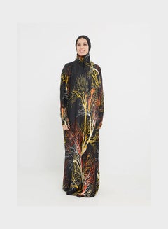 Buy Floral Printed Long Sleeve Maxi Praying Dress Multicolour in Egypt