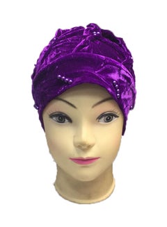 Buy Stylish Comfortable Bonnet Cap Purple in Saudi Arabia