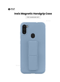 Buy 3-In-1 Magnetic Hand Grip Holder Case For Samsung Galaxy M11 Blue in Saudi Arabia