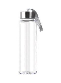اشتري زجاجات ماء جديدة ومحمولة ورياضية ومناسبة للاستخدام في الأماكن الخارجية شفاف/ فضي 22x4.1x6.5Ø³Ù†ØªÙŠÙ…ØªØ± في السعودية