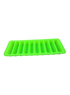 اشتري Silicone Ice Cube Mold Tray Green 20.5x12x2.5cm في السعودية