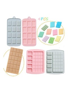 Buy 4-Piece Silicone Chocolate Moulds Multicolour one size in Saudi Arabia