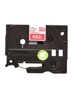 Buy Tze-435 Label Tape White On Red White/Red in UAE