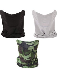 Buy 3-Piece Neck Gaiter Fishing Mask with Sun Wind Dust Protection in UAE