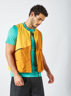 Buy Road Trip Woven Training Utility Vest Yellow in Saudi Arabia