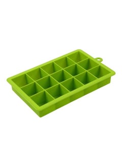 Buy 15 Cubes Silicone Ice Tray Green one size in UAE