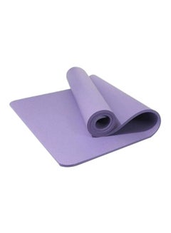 Buy Non-slip NBR Pro Yoga Exercise Mat Purple 185x61cm in UAE