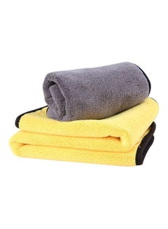 Buy 3-Piece Car Cleaning Wipes Cleaning Towel Set in UAE