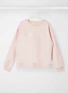 Buy Girls Logo Long Sleeve Sweatshirt Pink in UAE
