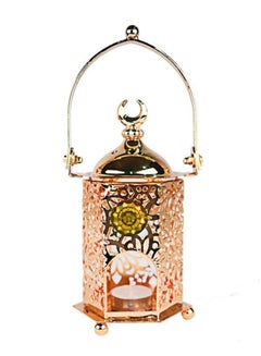 Buy Hanging Censer Traditional Incense Burner With Candle Gold 23x11x10cm in Saudi Arabia