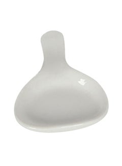 Buy Elegant Porcelain Spoon Holder White 10x3.7x2cm in Saudi Arabia