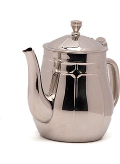 Buy Tea Pot With Lid Silver 17x17x27cm in Saudi Arabia