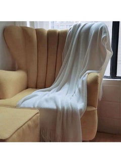 اشتري Sofa Blanket مركب أبيض 127x173سم في الامارات