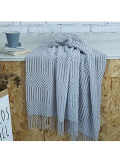 Buy Bubble Blanket wool Grey 130x150cm in Saudi Arabia