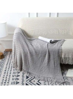 Buy Sofa Blanket Combination Grey 127x173cm in UAE