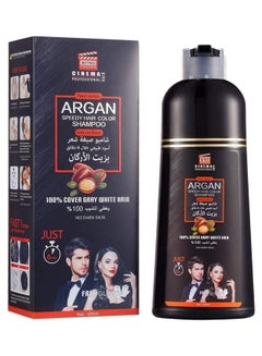 Buy Argan Speedy Hair Color Shampoo Black 420ml in Saudi Arabia
