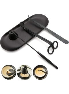 Buy 4 In 1 Candle Accessory Set Black in UAE