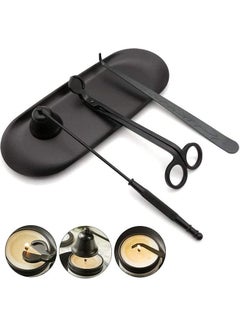 Buy 4 In 1 Candle Accessory Set Black in Saudi Arabia