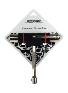 Buy 5-In-1 Skate Tool Skateboard Hardware Portable T-Key Silver 15.00x2.00x2.00cm in Saudi Arabia