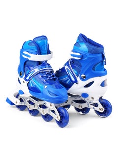 اشتري حذاء تزلج بصف واحد مضيء قابل للتعديل مع عجلات مضيئة 43.00x10.00x35.00سم في السعودية