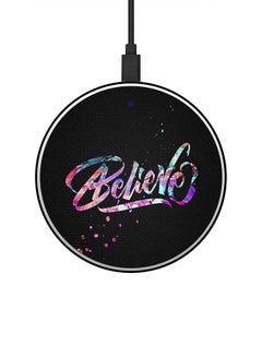 Buy Believe Themed Wireless Charger Multicolour in Saudi Arabia