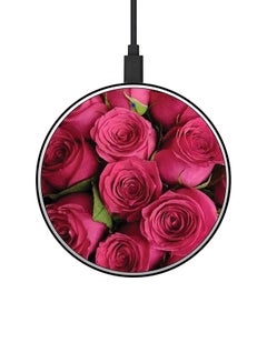 Buy Pink Roses 15W Wireless Fast Charger Multicolour in UAE