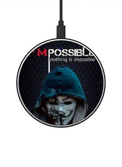 اشتري شاحن لاسلكي سريع بطبعة عبارة Nothing Is Impossible مع كابل USB متعدد الألوان في السعودية